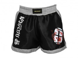 Bermuda de Muay Thai Preto com Branco5